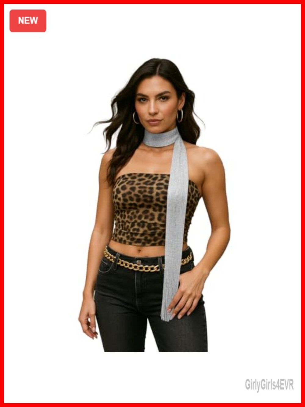 Sequined Skinny Scarf Lightweight Rave Neck Festival Head Wrap Belt Accessory